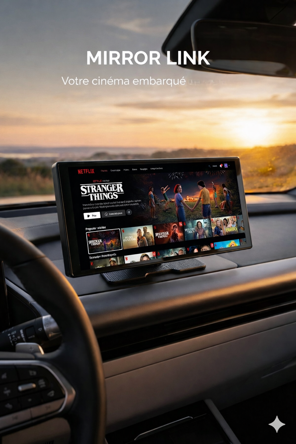 Axis View — Écran CarPlay & Android Auto 10,26″