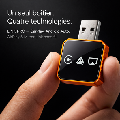 Link Pro — CarPlay & Android Auto sans fil, avec vidéo